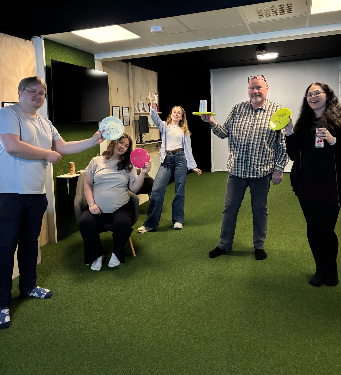 Afterwork Afterwork med discgolfsimulator